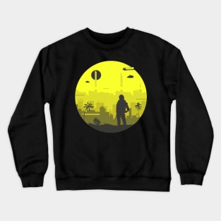 Entering Cyber City Crewneck Sweatshirt